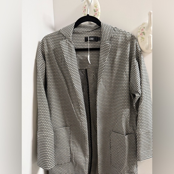 Simons Monochrome Triangle Pattern long jacket - Picture 1 of 8